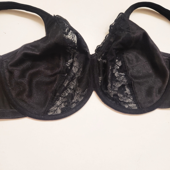 Breezies Lace Eclipse Underwire Support Bra Black Size 36DD A203576 - Picture 6 of 10
